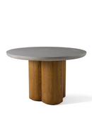 Walnut Base Round Dining Table | OROA Modern Bateman
