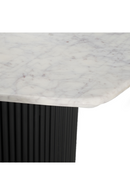 Hexagonal White Marble Dining Table | OROA Modern Rivas