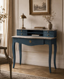 Hospitality furniture - Blue Wooden Accent Writing Desk - www.oroatrade.com