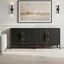 Vegan Leather 4-Door Sideboard | Novi Living Mako | Oroa.com