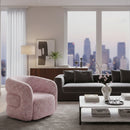 Pink Tweed Swivel Chair | OROA Modern Refine