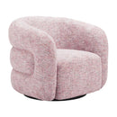 Pink Tweed Swivel Chair | OROA Modern Refine