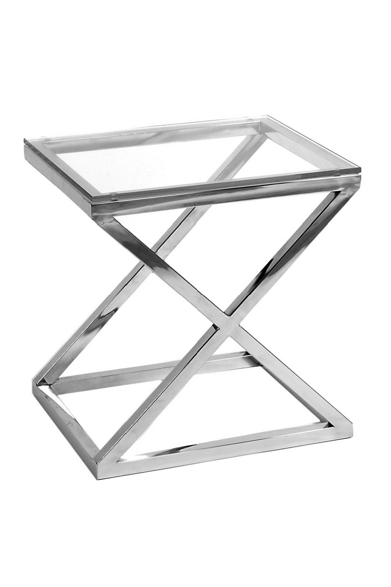Glass Side Table | Eichholtz Criss Cross | OROA TRADE