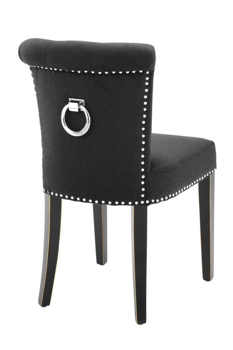 Black Cashmere Dining Chair | Eichholtz Key Largo | Oroatrade.com