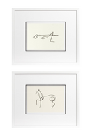 Grasshopper and Horse Print (Set of 2) | Eichholtz Picasso | OROA TRADE