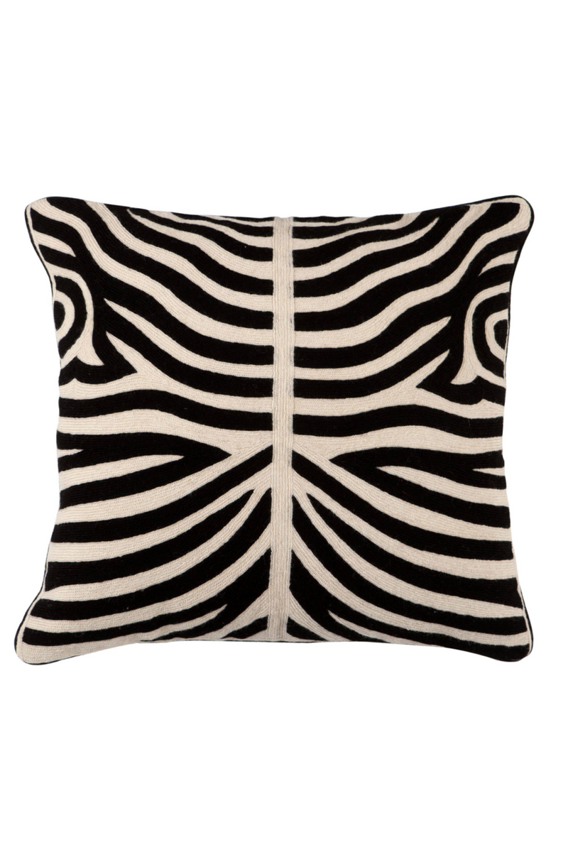 Black Throw Pillow | Eichholtz Zebra | OROA TRADE