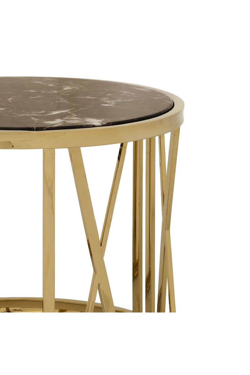 Round Gold Side Table | Eichholtz Baccarat | OROA TRADE