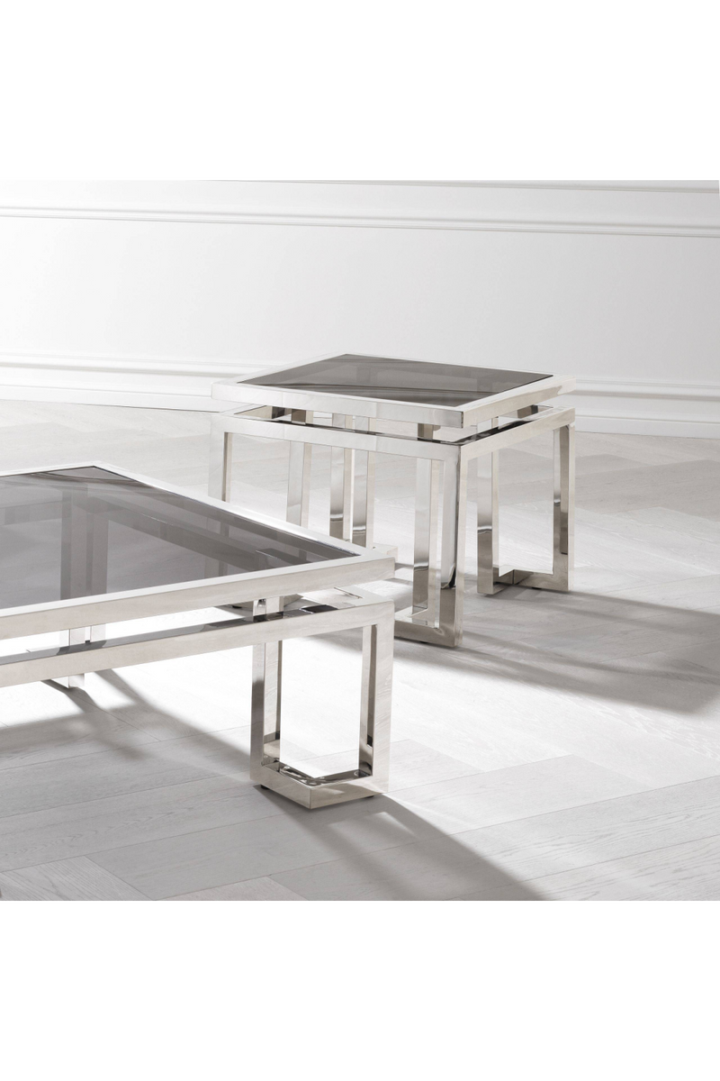 Square Silver Side Table | Eichholtz Palmer | OROA TRADE