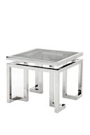 Stainless Steel Framed Side Table | Eichholtz Palmer | Oroatrade.com
