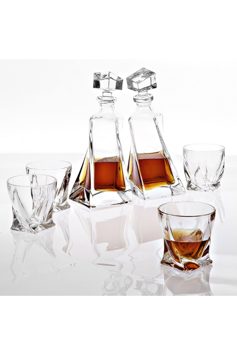 Glass Decanter Set of 6 | Eichholtz Sapphire |