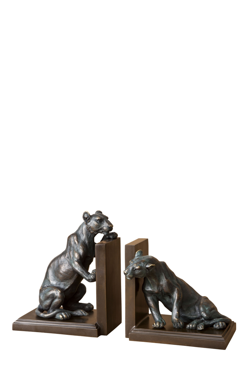 Bronze Bookend Set of 2 | Eichholtz Lioness | OROA TRADE