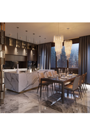 Spiral Crystal Chandelier | Eichholtz Trapani | OROA TRADE