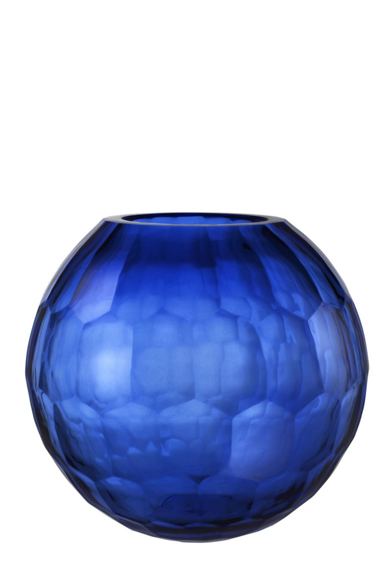 Blue Glass Vase - L | Eichholtz Feeza | OROA TRADE