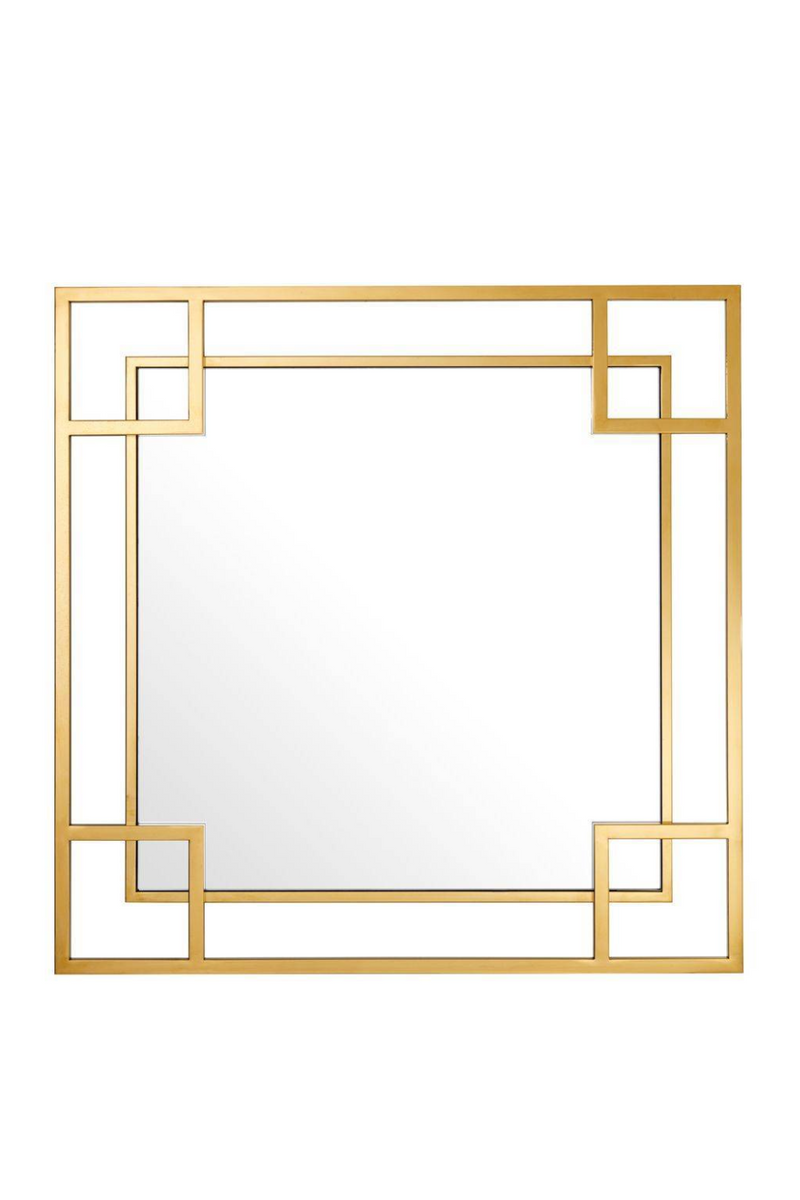 Art Deco Gold Geometric Frame Mirror | Eichholtz Morris | Oroatrade.com