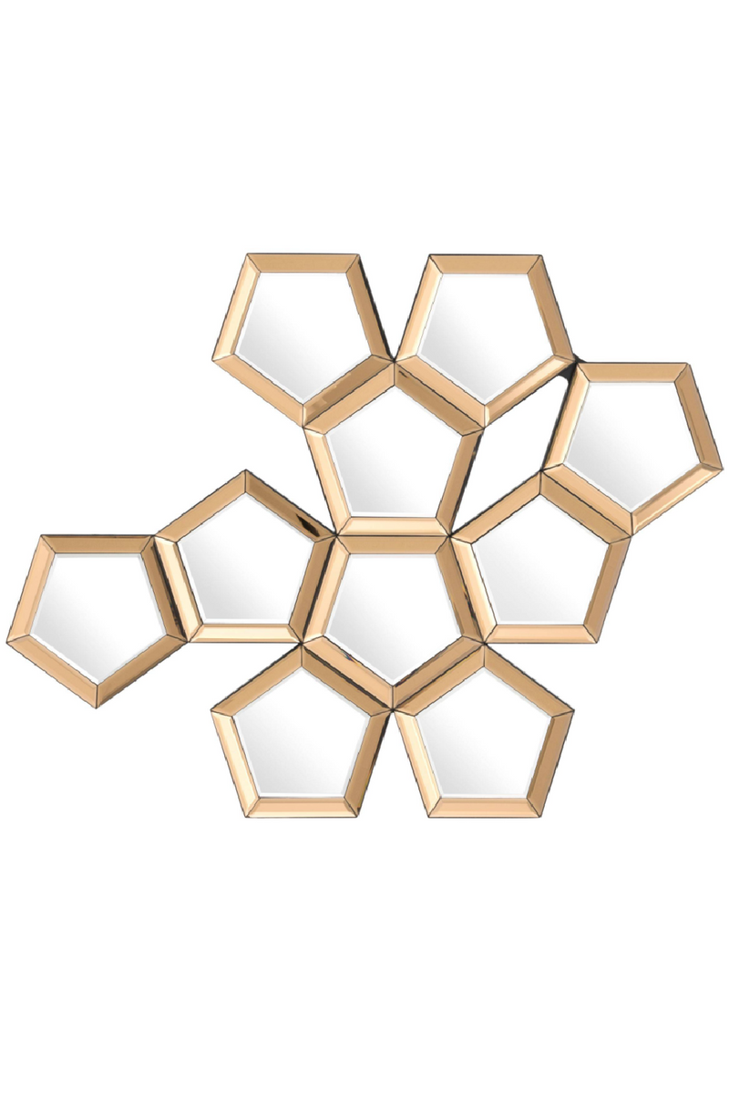 Gold Pentagonal Cluster Mirror | Eichholtz Cheyenne | OROA TRADE