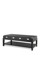 Black 3 Drawer Coffee Table | Eichholtz Military | OROA TRADE