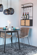 Upholstered Minimalist Dining Chairs (2) | DF Junzo | Oroatrade.com