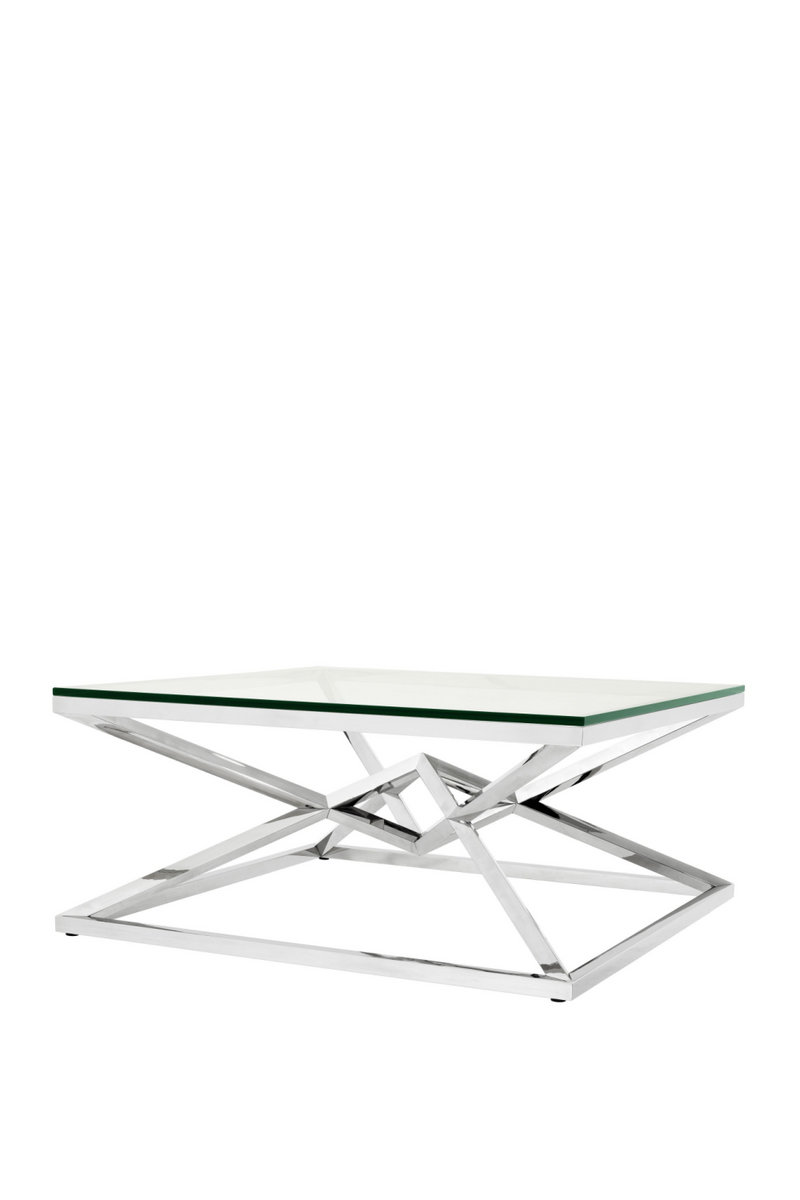 Crossed Leg Silver Coffee Table | Eichholtz Connor | OROA TRADE