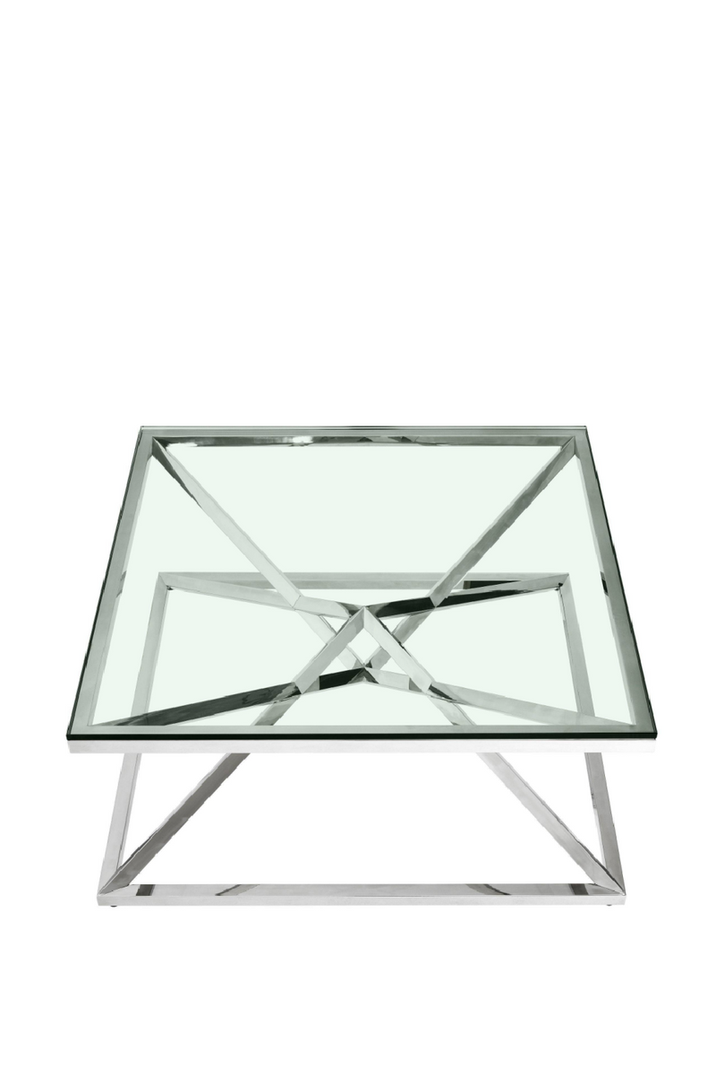 Crossed Leg Silver Coffee Table | Eichholtz Connor | OROA TRADE