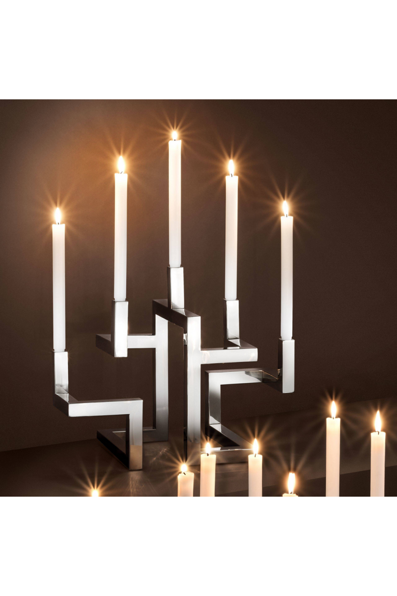 Silver Candle Holder | Eichholtz Skyline | OROA TRADE