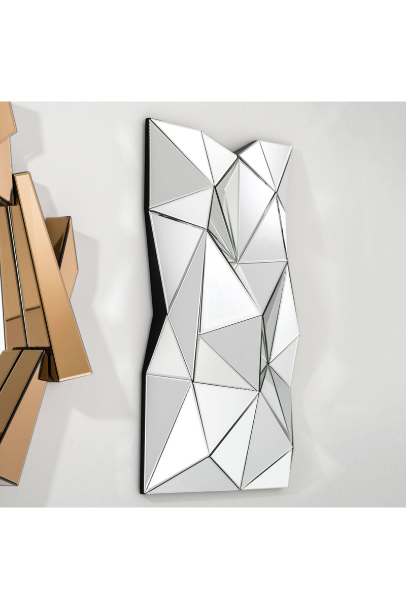 3D Triangle Faceted Wall Mirror | Eichholtz Boyton | OROA TRADE