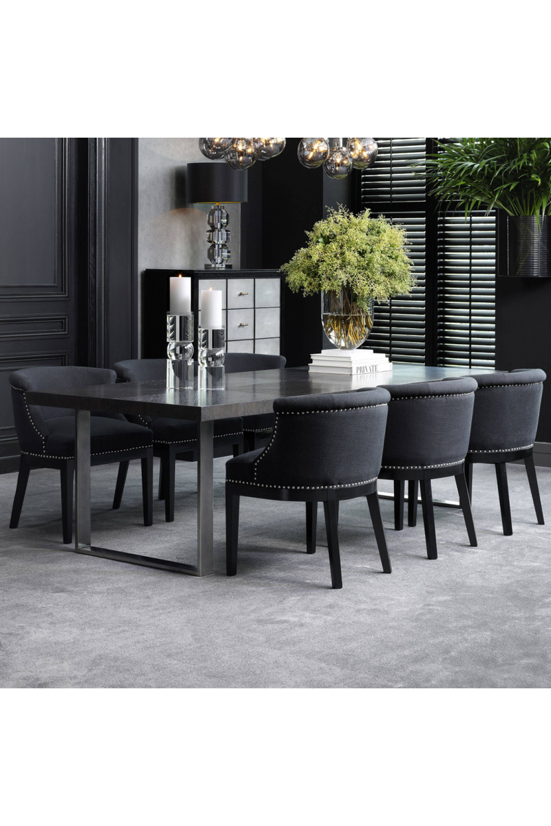 Charcoal Dining Table 100" | Eichholtz Borghese | OROA TRADE