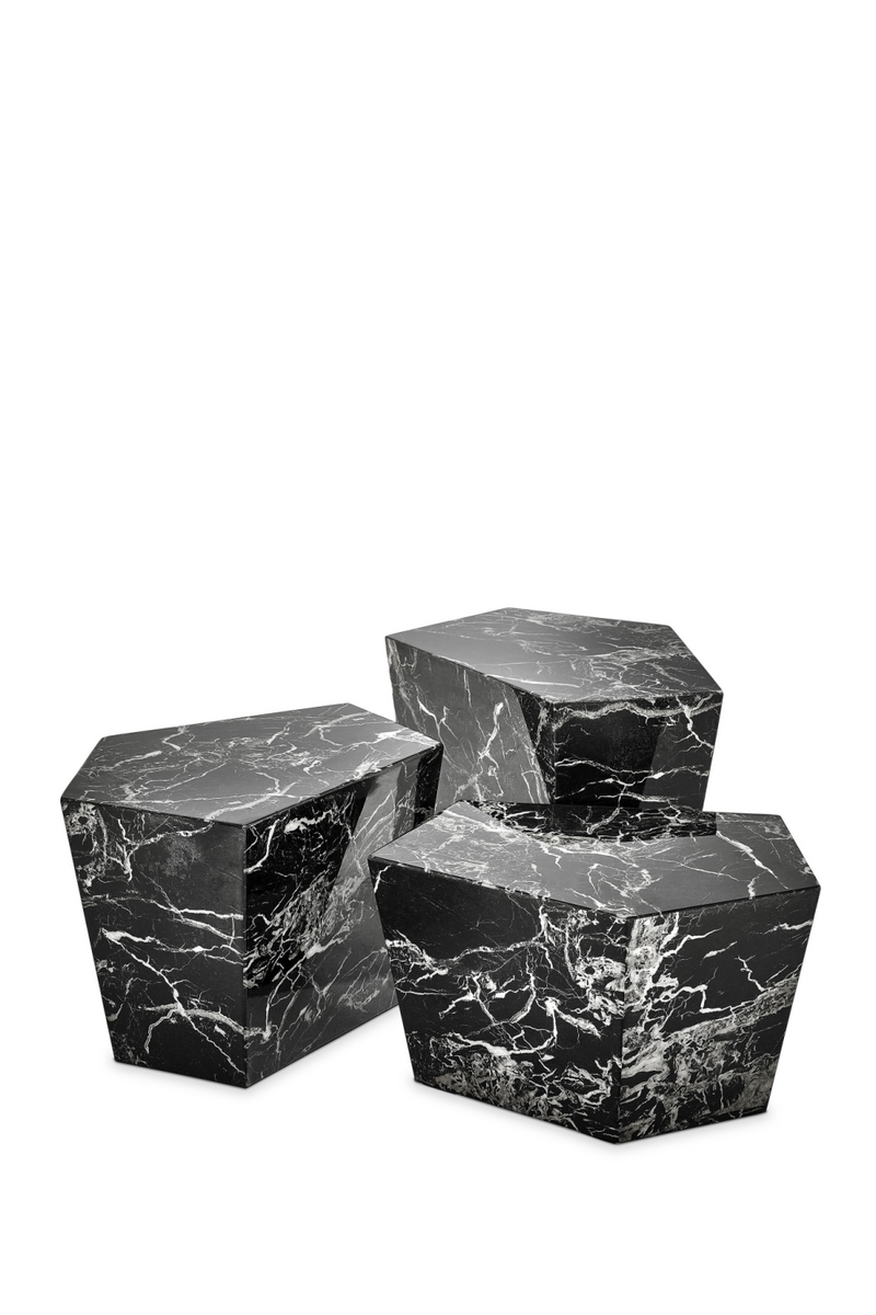 Black Marble Coffee Table Set | Eichholtz Prudential | OROA TRADE