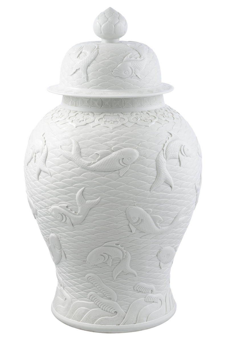 White Ceramic Vase | Eichholtz Voltaire | Oroatrade.com