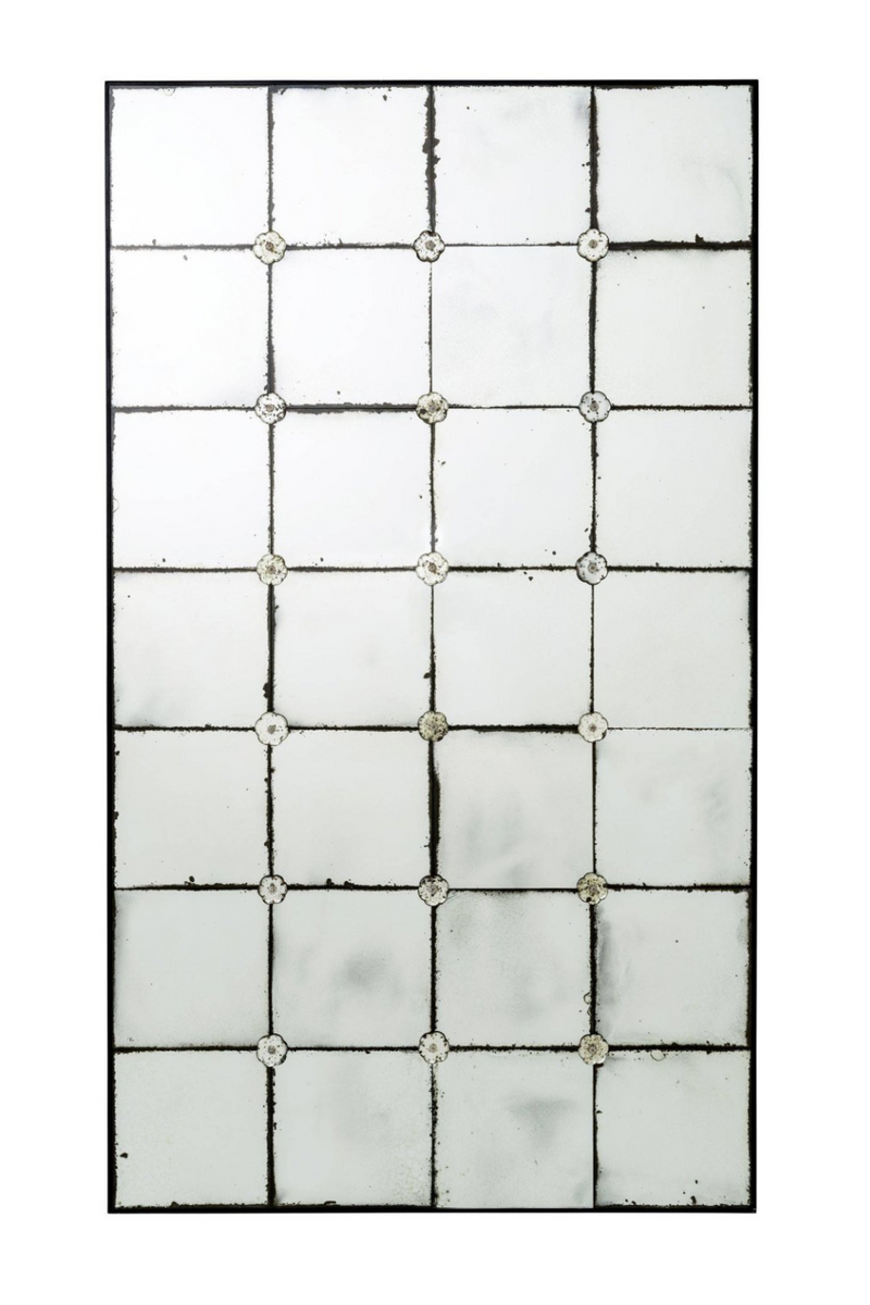 Weathered Glass Grid Mirror | Eichholtz Cedar | OROA TRADE