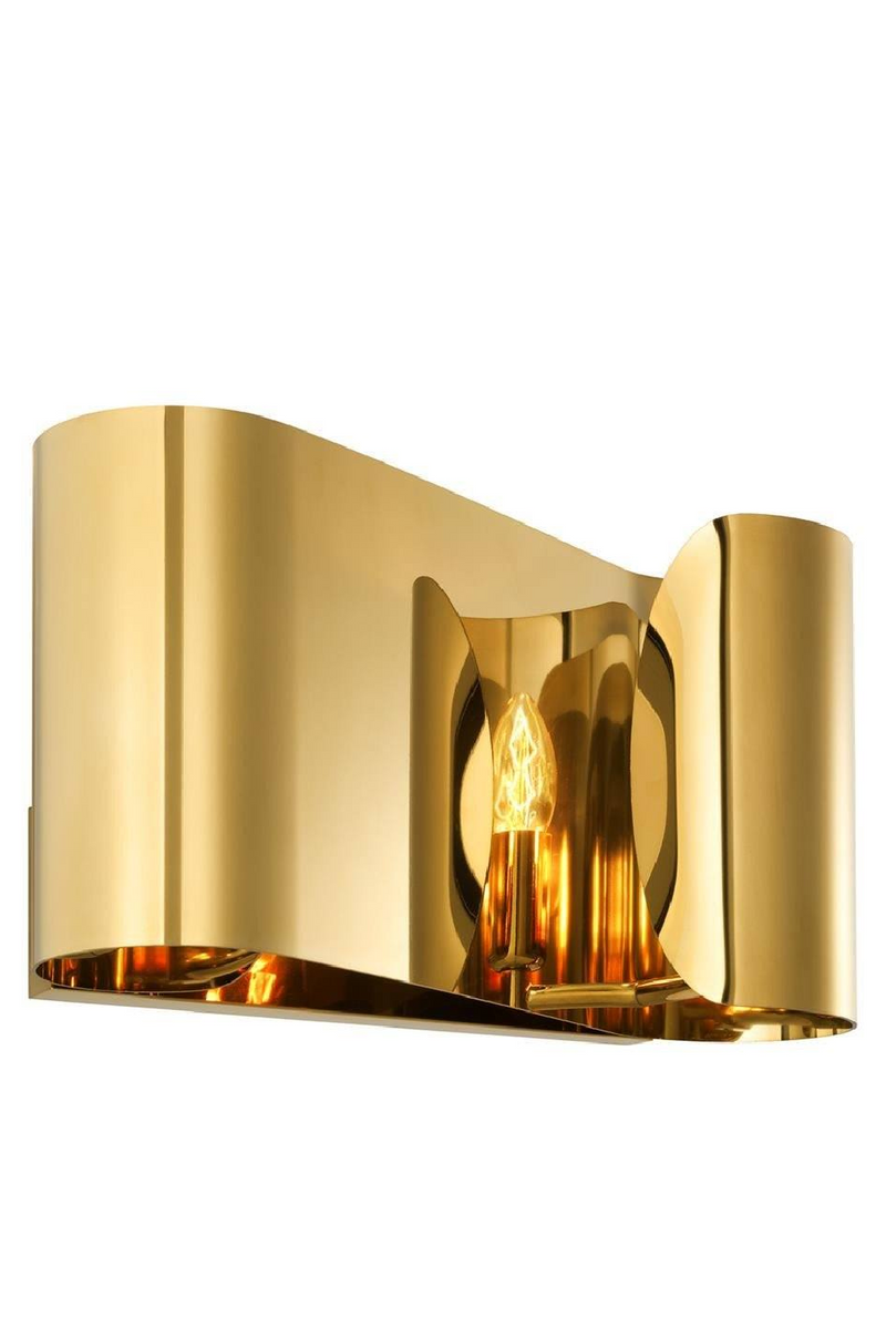 Curved Gold Wall Sconce | Eichholtz Crawley | OROA TRADE