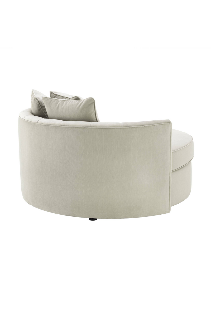 Round Gray Buttoned Sofa | Eichholtz Carlita | Oroatrade.com