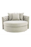 Round Gray Buttoned Sofa | Eichholtz Carlita | Oroatrade.com