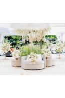 Round Gray Buttoned Sofa | Eichholtz Carlita | Oroatrade.com