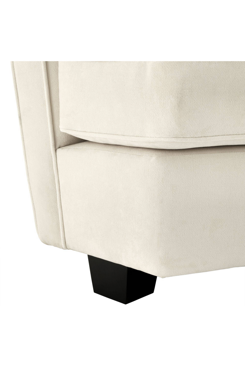 White Velvet Curved Sofa | Eichholtz Giulietta | Oroatrade.com
