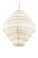 Cascading Bevelled Glass Chandelier | Eichholtz Vittoria | Oroatrade.com