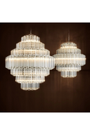 Cascading Bevelled Glass Chandelier | Eichholtz Vittoria | Oroatrade.com