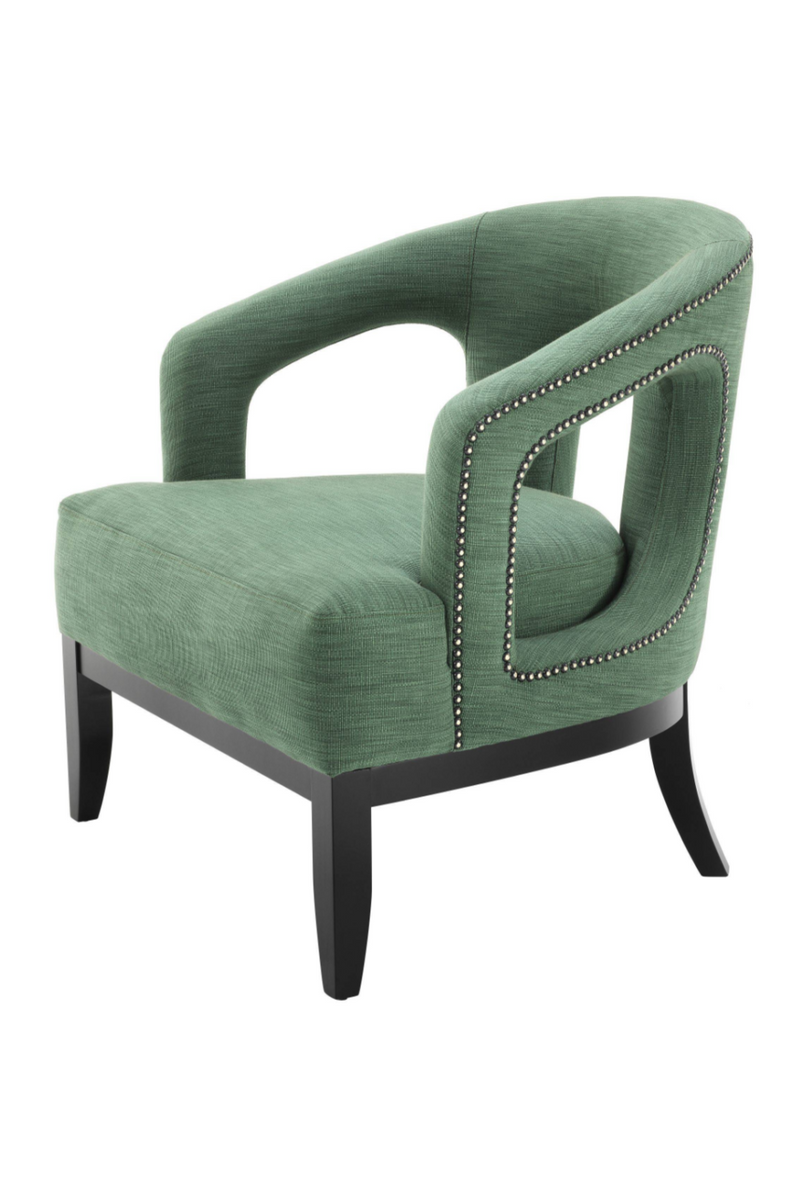 Studded Green Accent Chair | Eichholtz Adam | Oroatrade.com