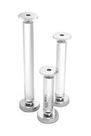 Crystal Glass Candle Holder (Set of 3) | Eichholtz Chapman | Oroatrade.com