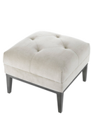 Pebble Gray Tufted Accent Stool | Eichholtz Cesare | OROA TRADE