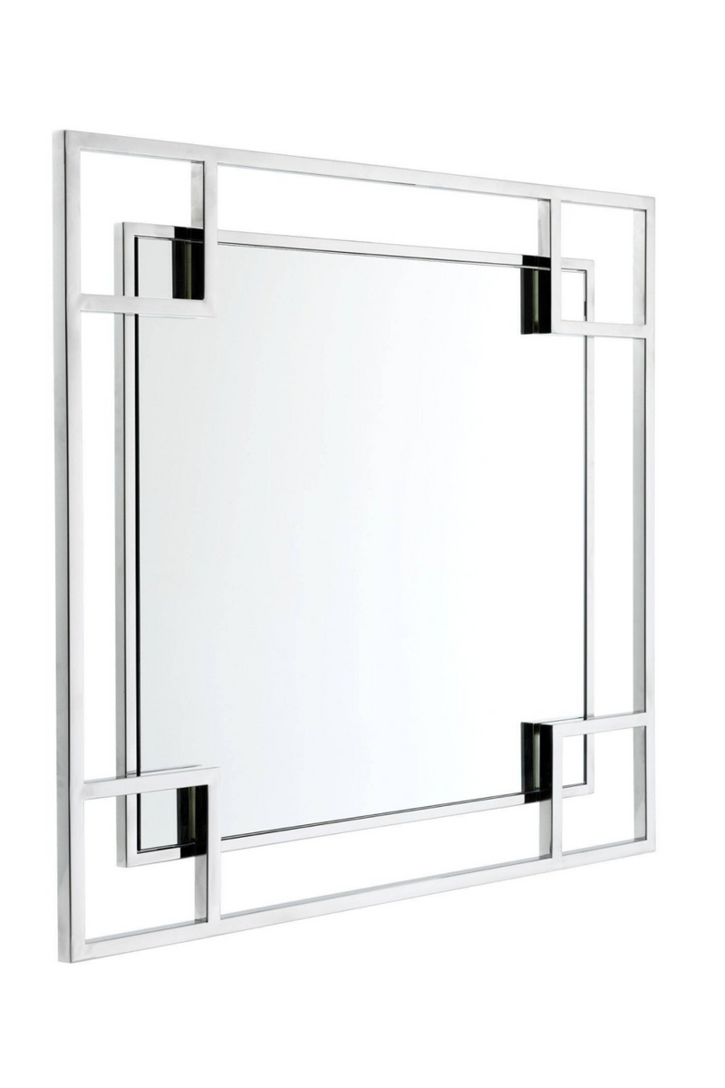 Silver Geometric Frame Mirror | Eichholtz Morris | OROA TRADE