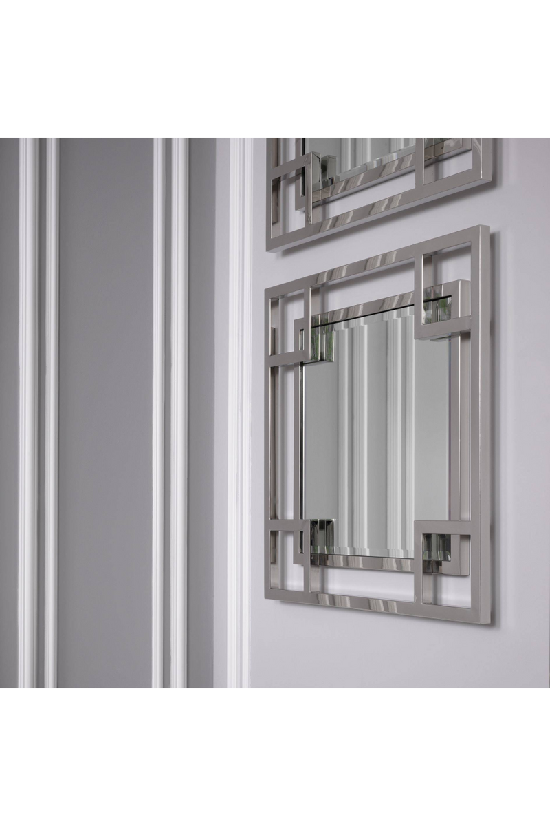 Silver Geometric Frame Mirror | Eichholtz Morris | OROA TRADE