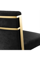 Gold Black Velvet Counter Stool | Eichholtz Scott | OROA TRADE