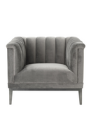 Gray Velvet Barrel Chair | Eichholtz Raffles | Oroatrade.com