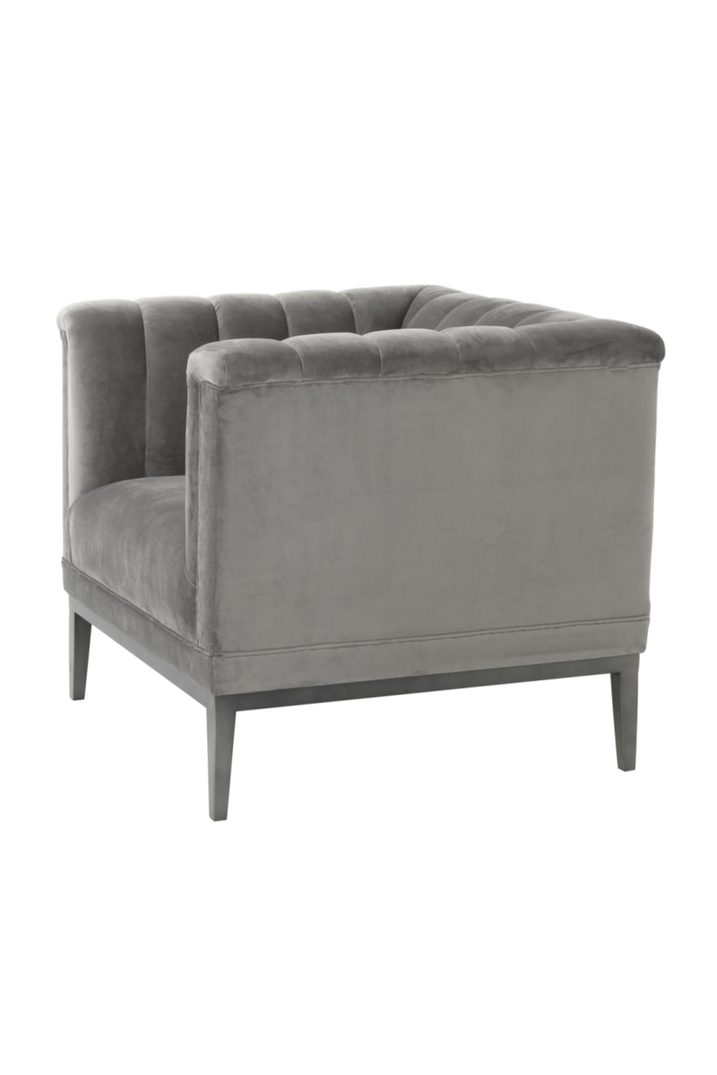 Gray Velvet Barrel Chair | Eichholtz Raffles | Oroatrade.com