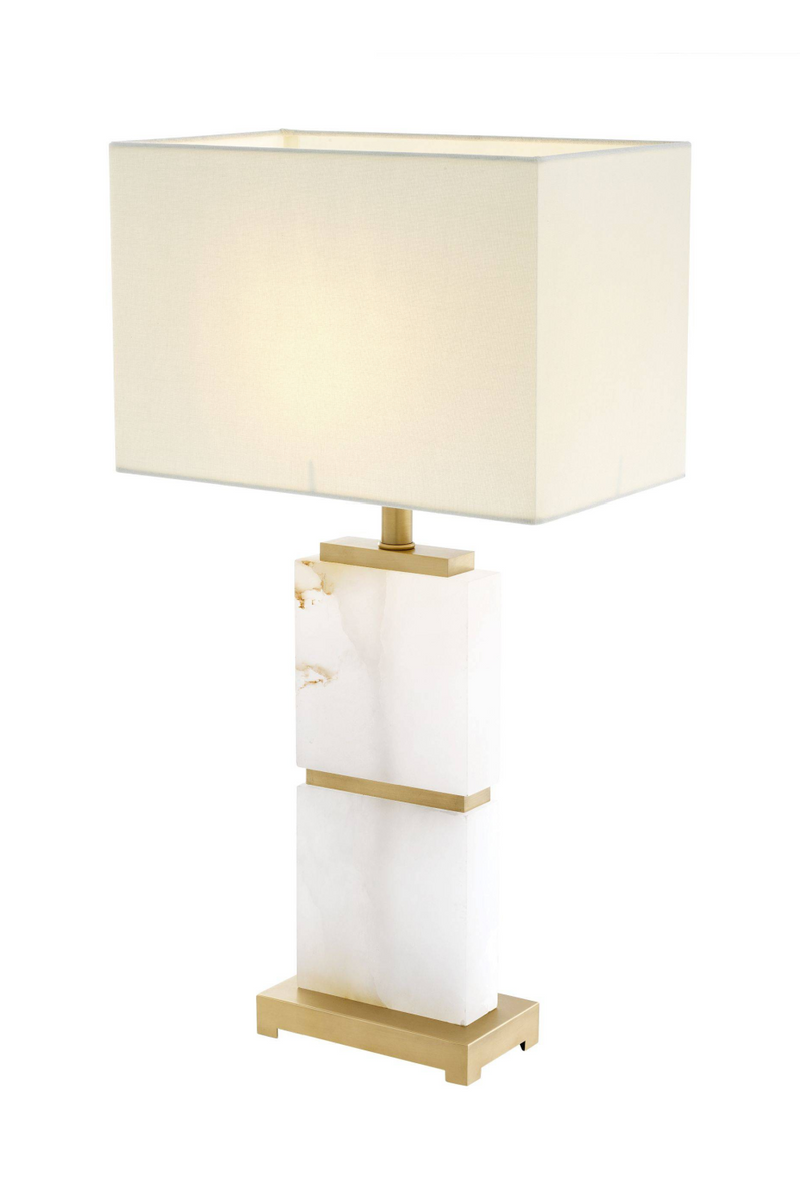 Alabaster White Marble Table Lamp | Eichholtz Robbins | OROA TRADE