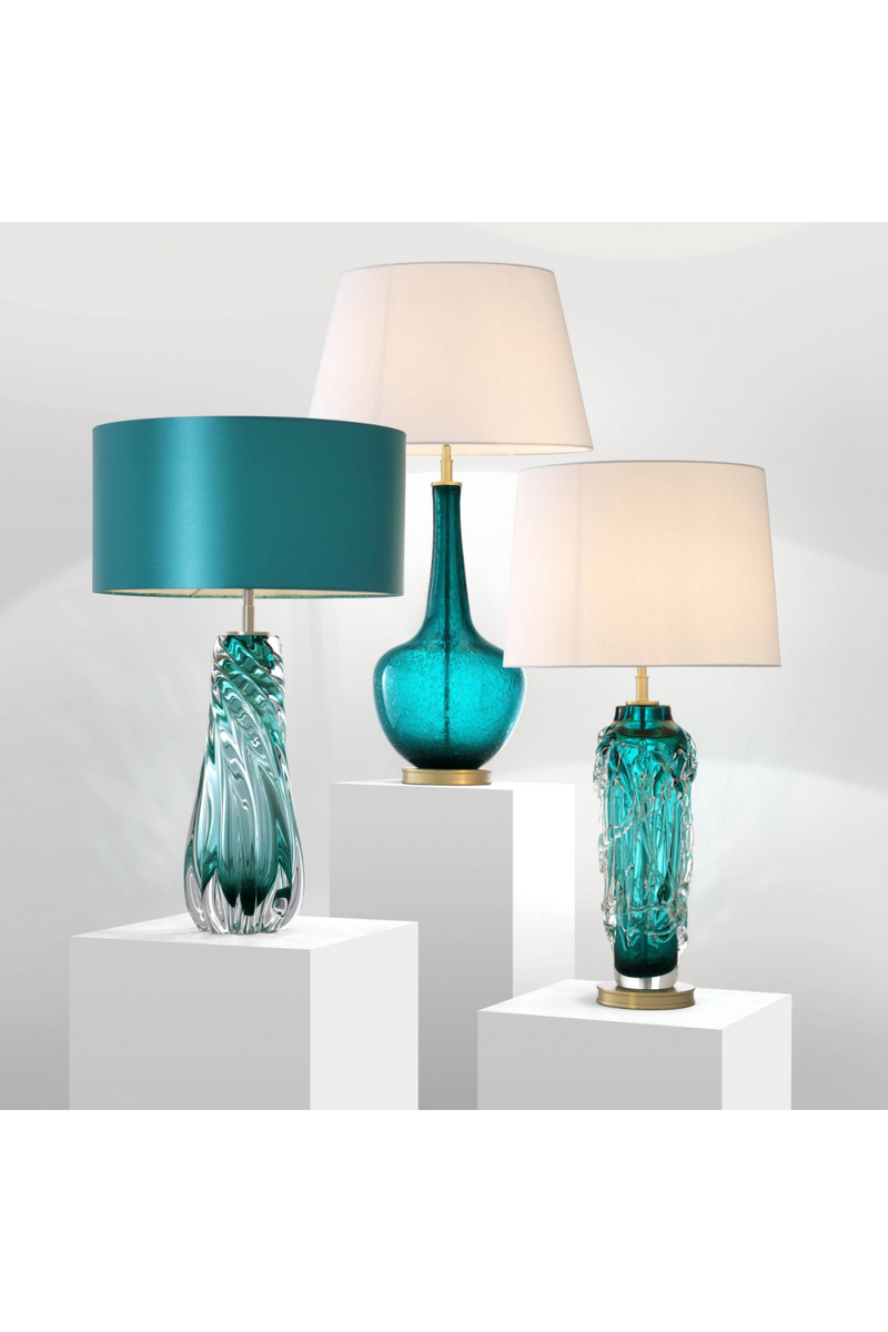 Teal Blown Glass Table Lamp | Eichholtz Barron | OROA TRADE