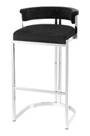 Black Velvet Counter Stool | Eichholtz Dante |