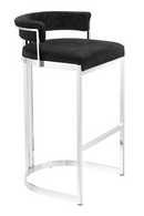 Black Velvet Counter Stool | Eichholtz Dante |