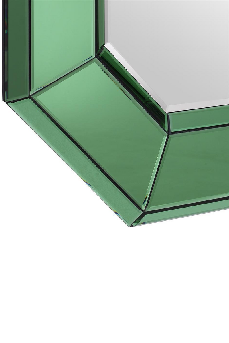 Green Octagonal Glass Mirror | Eichholtz Le Sereno | OROA TRADE
