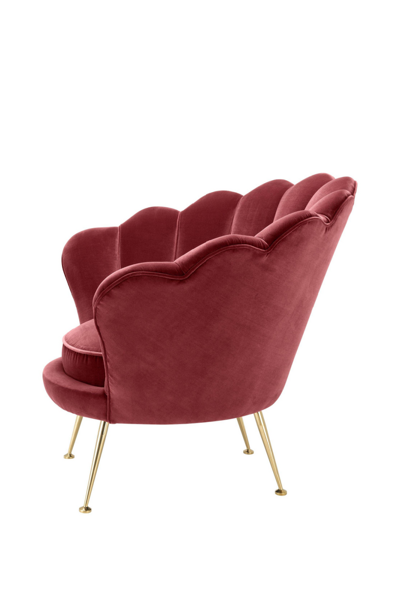 Red Scalloped Accent Chair | Eichholtz Trapezium | Oroatrade.com